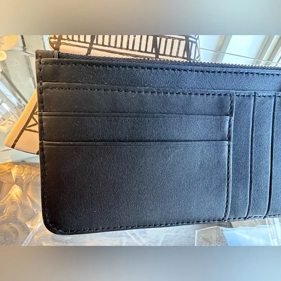 Kate Spade Natalia Quilted Slim Wallet Black - Picture 4 of 15